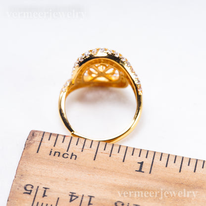 re011096 DIY 9-11mm Natural Freshwater pearl Ring accessory 925 sterling silver Adjustable size engagement ring for women