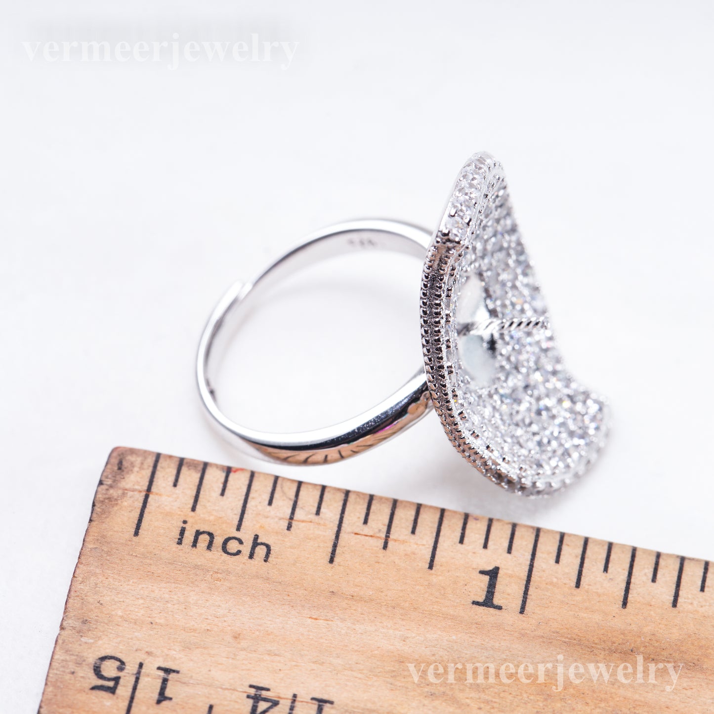 re011110 DIY 9-11mm Natural Freshwater pearl Ring accessory 925 sterling silver Adjustable size engagement ring for women