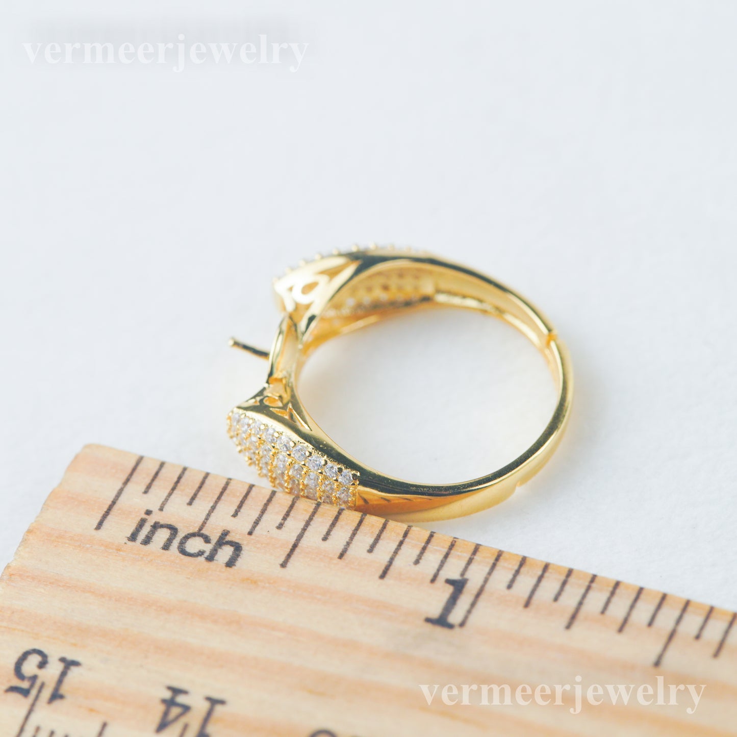 re030975 DIY 9-11mm Natural Freshwater pearl Ring accessory 925 sterling silver Adjustable size engagement ring for women