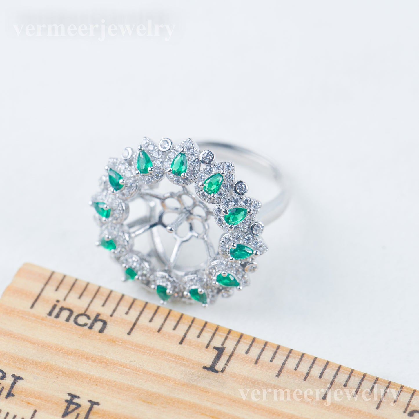 re030985 DIY 9-11mm Natural Freshwater pearl Ring accessory 925 sterling silver Adjustable size engagement ring for women